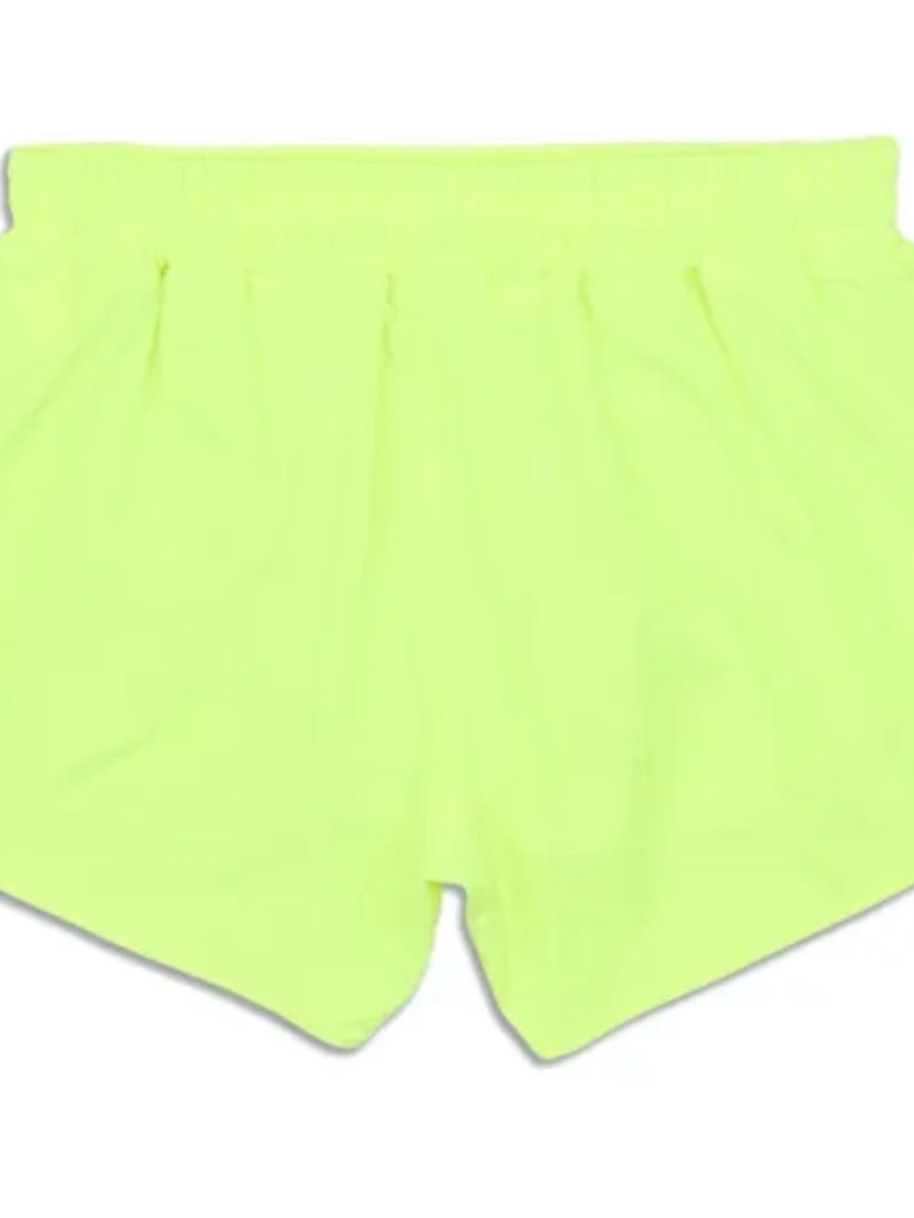 lululemon Hotty Hot High Rise 4"  Lime Shorts